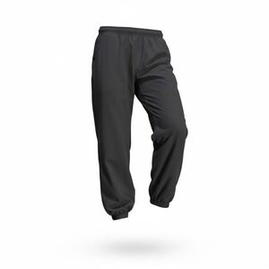 Paskho Mens Dark Gray Travel Jogger Pants Elastic Waist Drawstring Size L